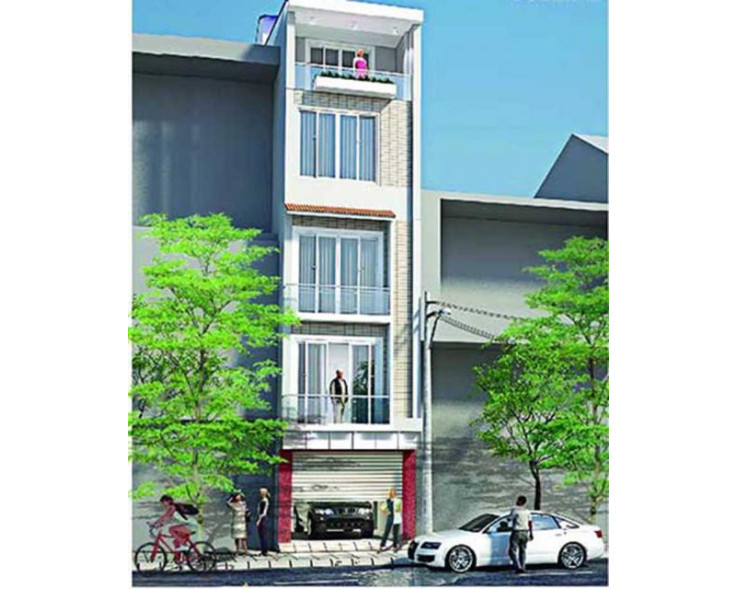 Thiết kế nhà phố đẹp 5 tầng 52m2