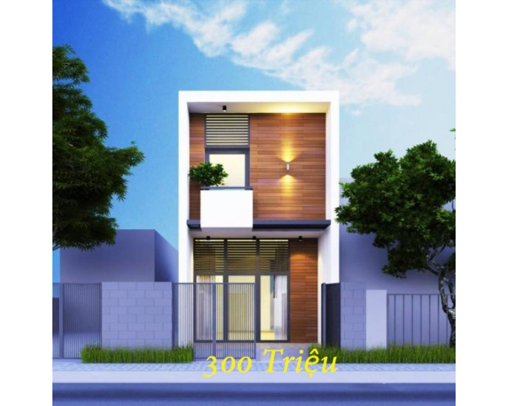 Mẫu nhà phố 2 tầng đẹp giá rẻ trên đất 4x17m chi phí 300 triệu