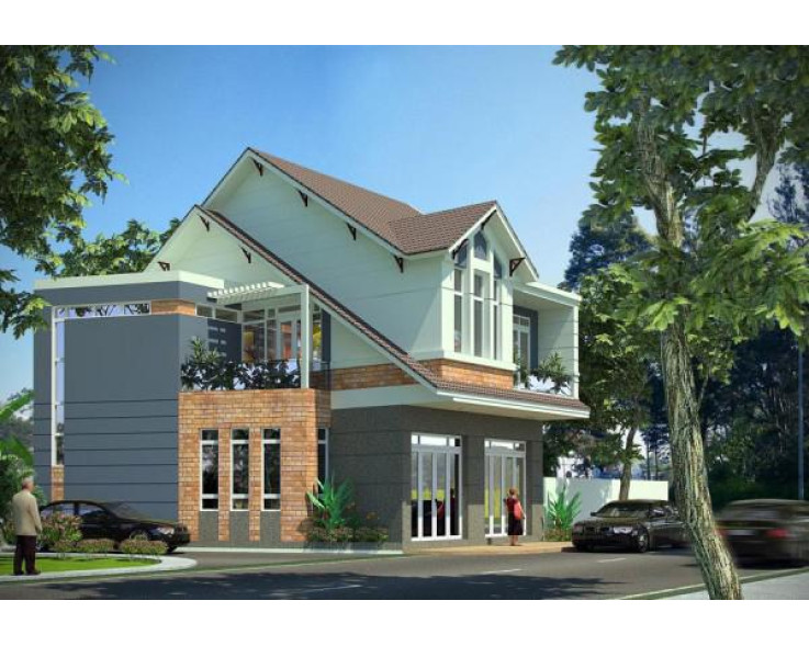 Mẫu biệt thự 2 tầng đẹp 10x12m