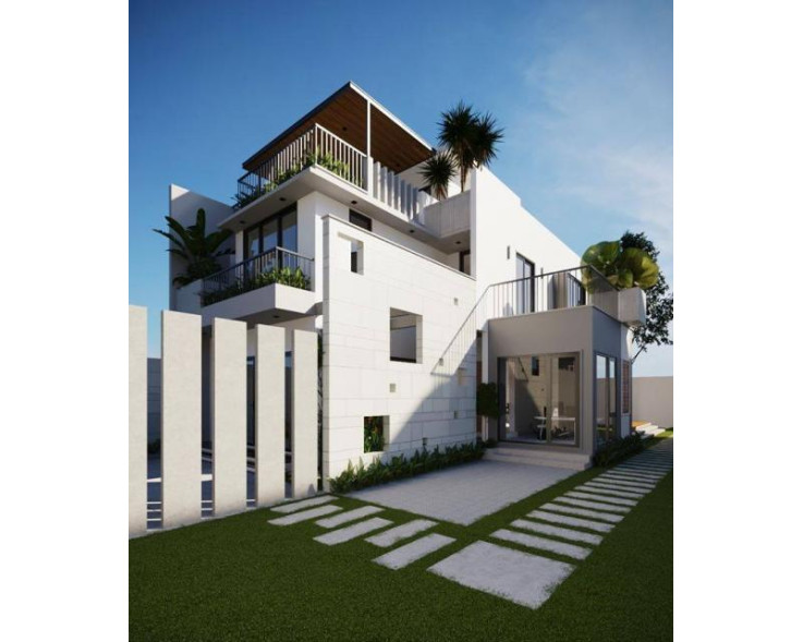 Biệt thự phố 2 tầng