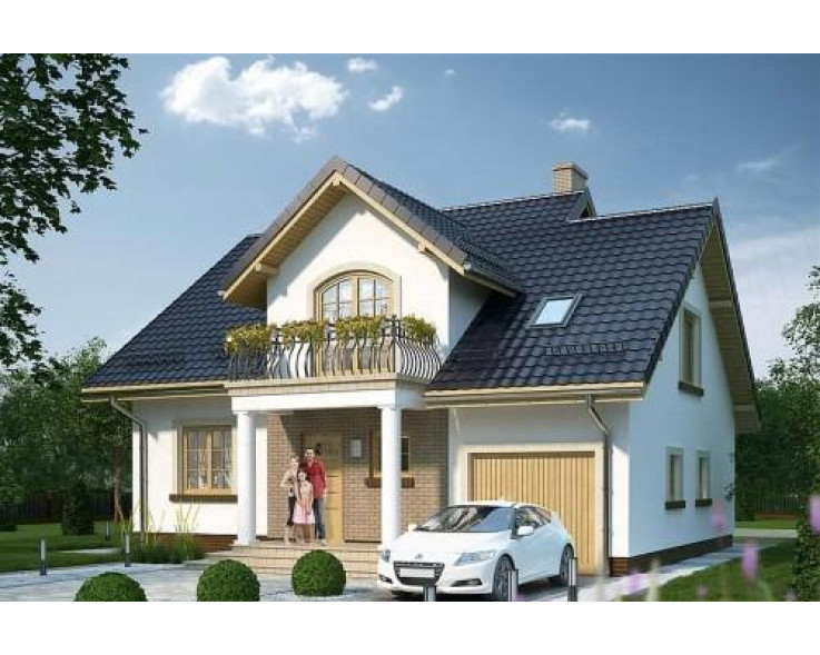 Mẫu thiết kế nhà cấp 4 có gác lửng đẹp mái thái 11x13m