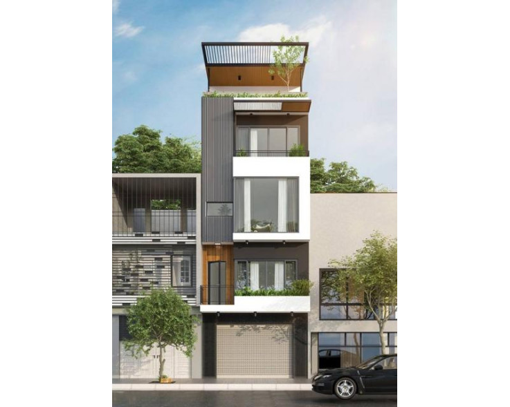 Mẫu nhà phố phong cách hiện đại 5x10m
