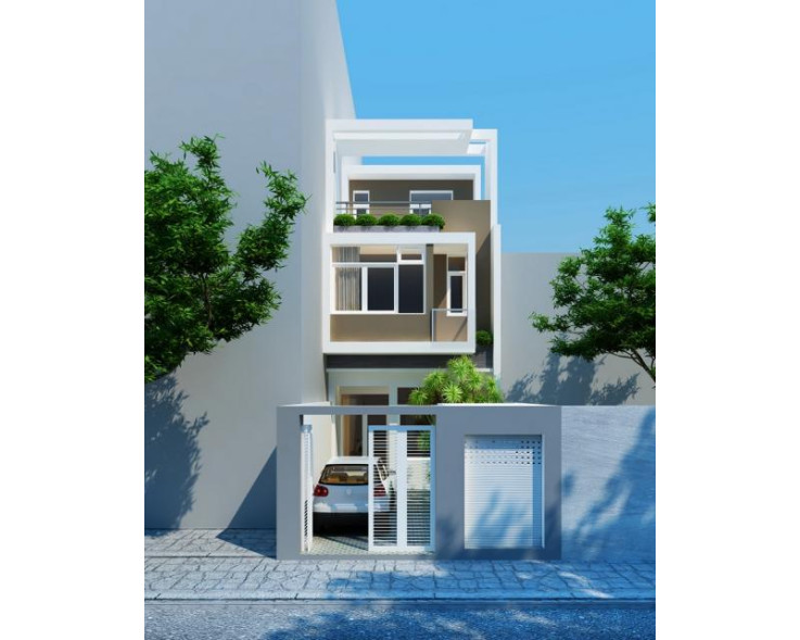 Mẫu nhà phố 3 tầng hiện đại