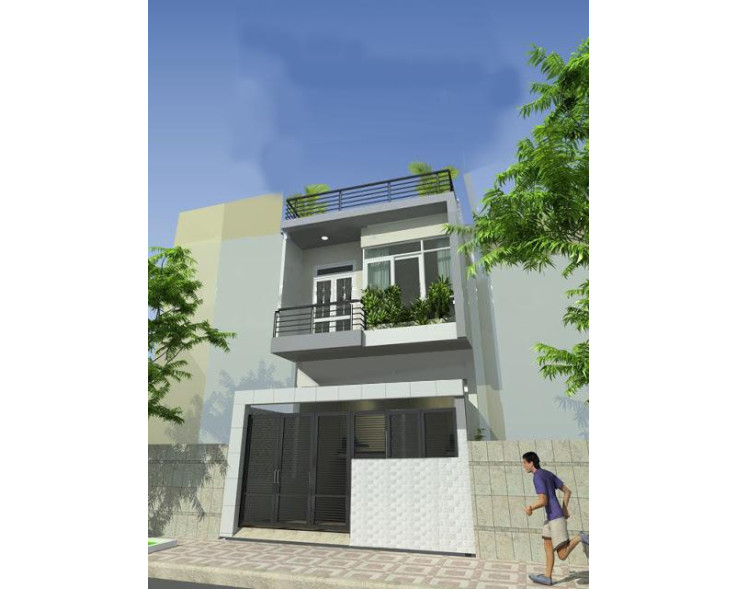 Mẫu nhà phố 2 tầng trên diện tích 140m2
