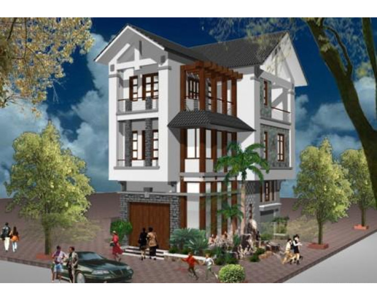Mẫu nhà phố 3 tầng 6x11m