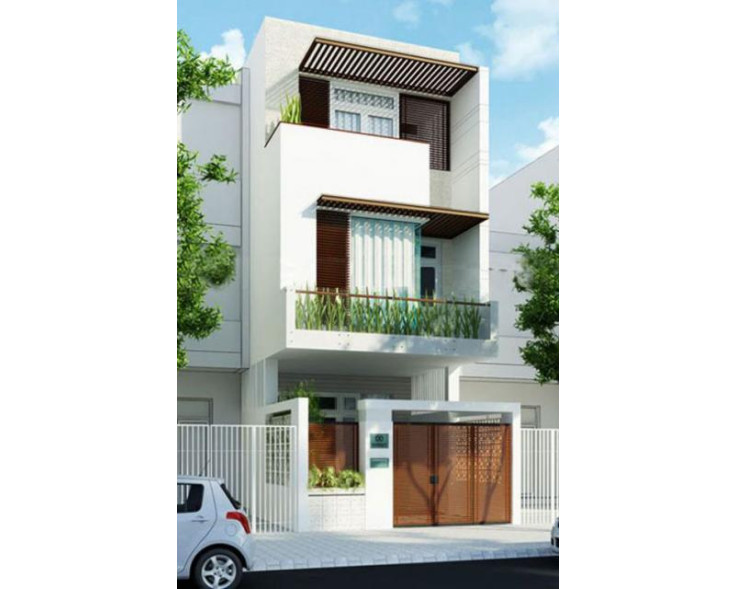 Mẫu nhà phố 8x20m đẹp