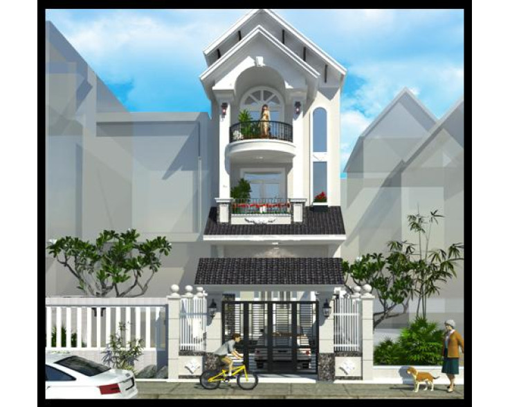 Mẫu nhà phố đẹp 3 tầng