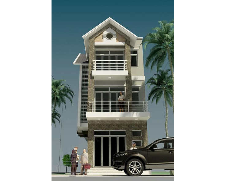 Nhà đẹp 2018 >> Mẫu nhà phố 6x20 m