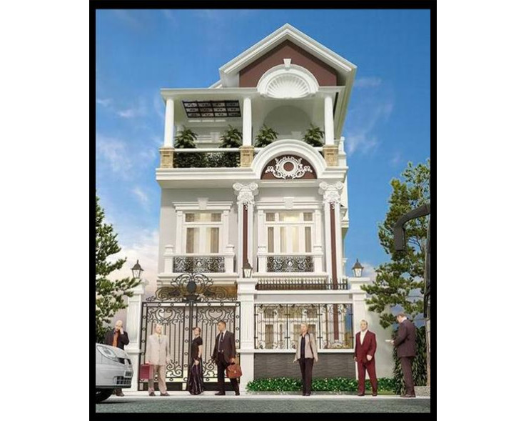 Mẫu nhà phố phong cách tân cổ điển