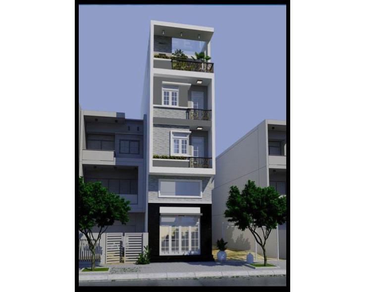 Nhà ống đẹp 3 tầng mặt tiền 4.5x9m