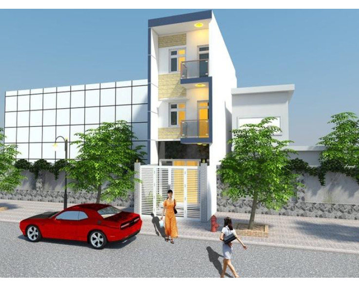 Mẫu nhà ống hiện đại 60m2 dành cho gia đình 4 người