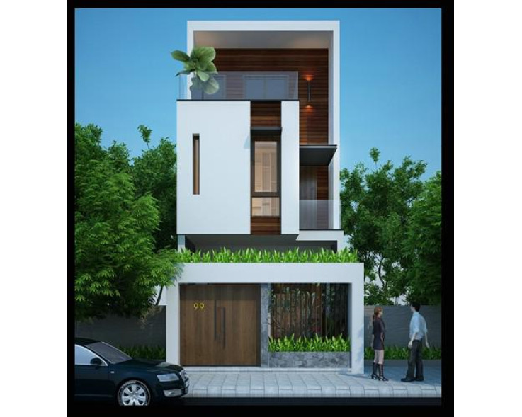 Mẫu nhà phố 3 tầng mặt tiền 4.5m phong cách châu Âu