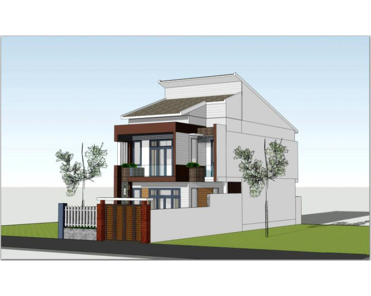 Thiết kế nhà phố đẹp 7x18m hiện đại