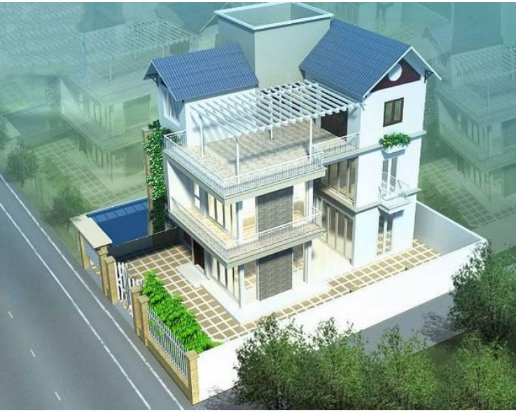 Mẫu biệt thự hiện đại 3 tầng 9x10m