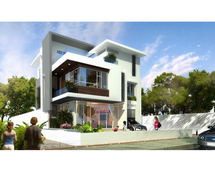 Biệt thự đẹp 100m2 phong cách châu Âu