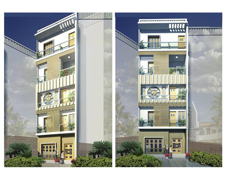 Mẫu nhà phố 5 tầng 60m2